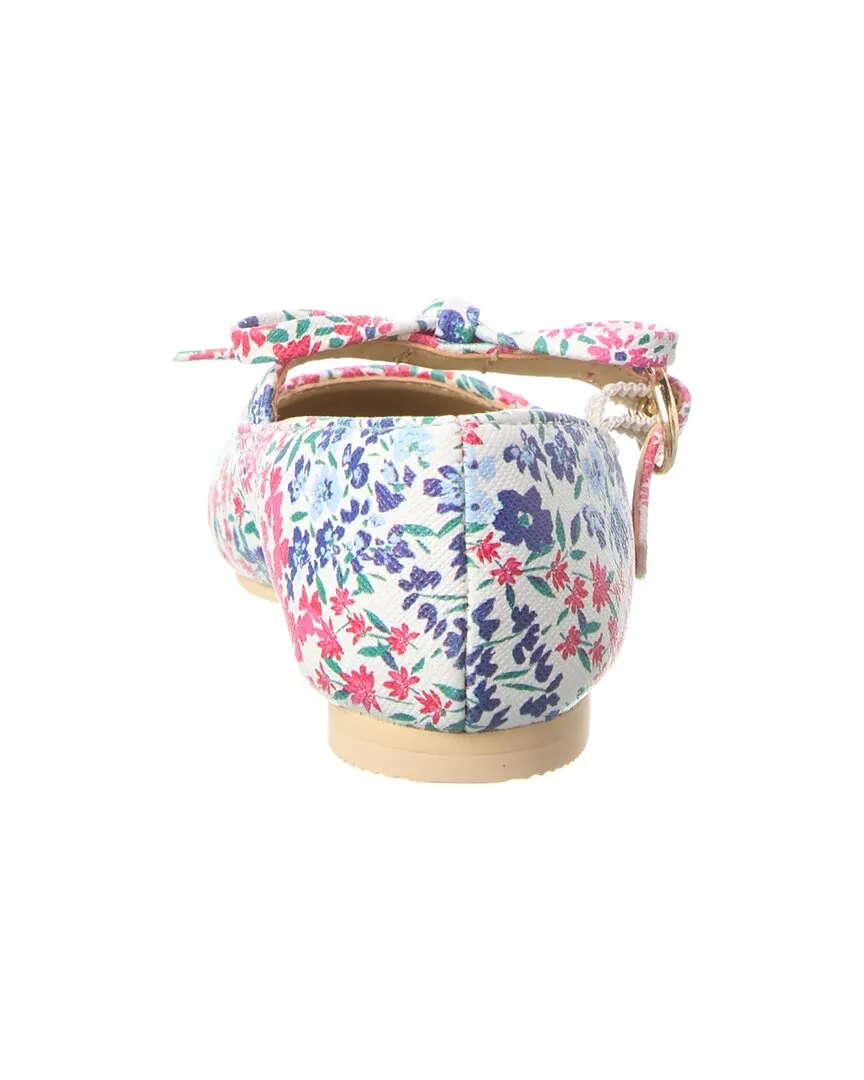 Janie and Jack Floral Bow Flat