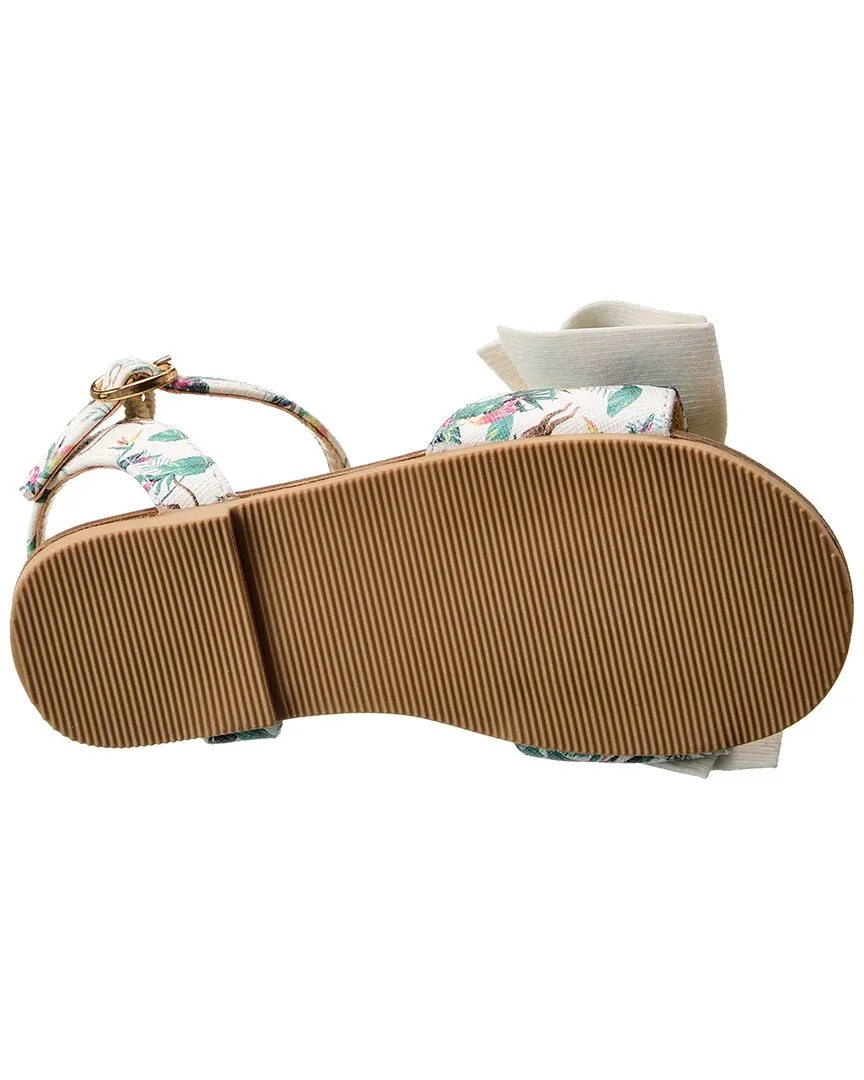 Janie and Jack Tropical Jungle Bow Sandal