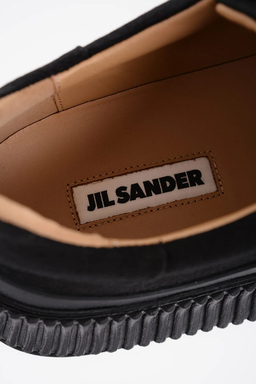Jil Sander Lace-Up Canvas Sneakers With Chunky Sole