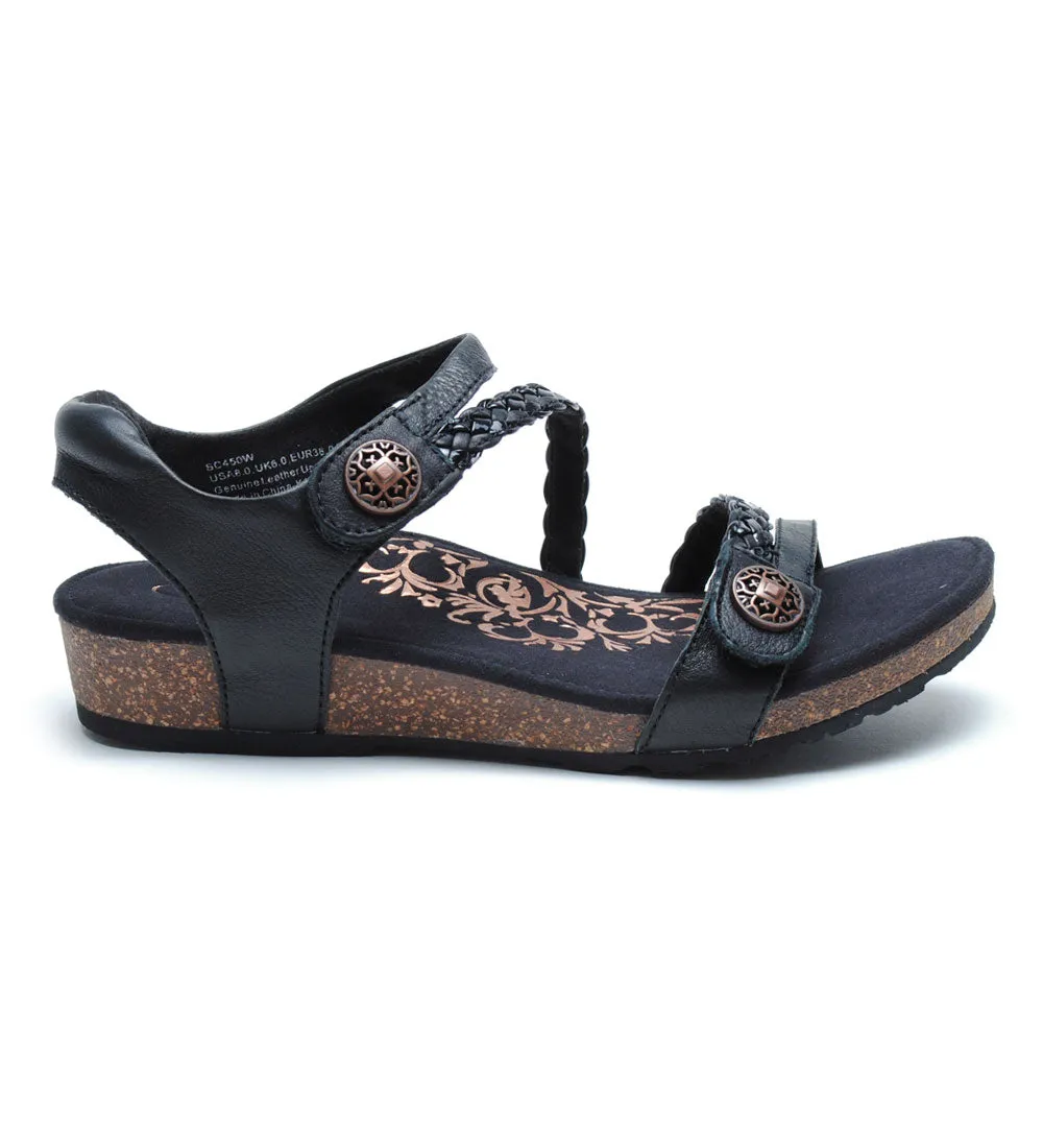 Jillian Braided Quarter Strap Sandal