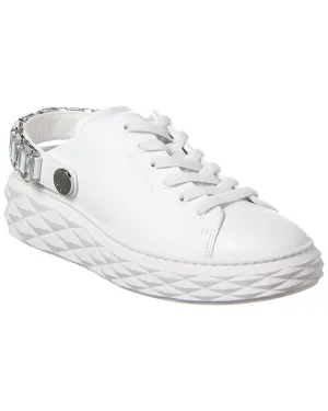 Jimmy Choo Diamond Maxi/Crystal Leather Sneaker