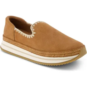 JOCELYN Womens Braided Faux Suede Casual And Fashion Sneakers