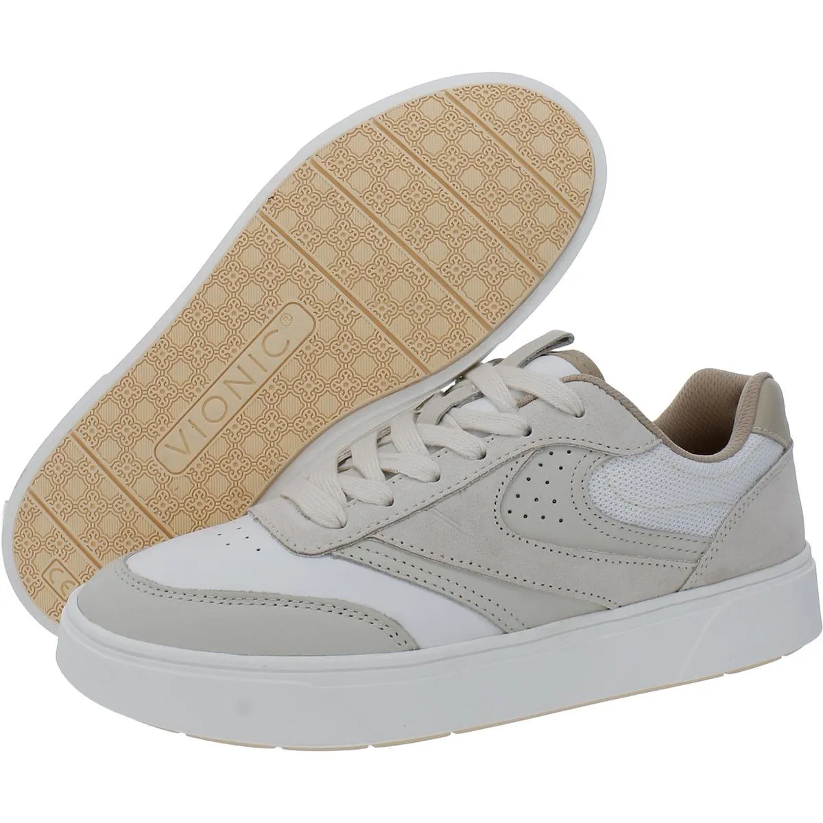 Karmelle Womens Leather Lifestyle Casual And Fashion Sneakers