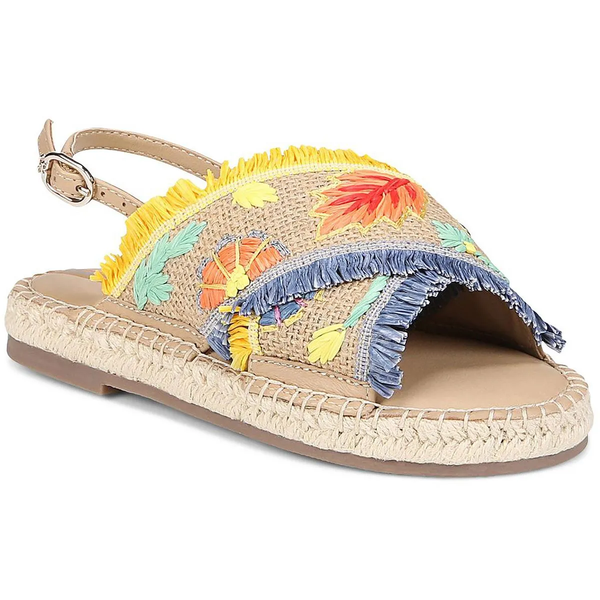 Kayden Girls Little Kid Embroidered Slingback Sandals
