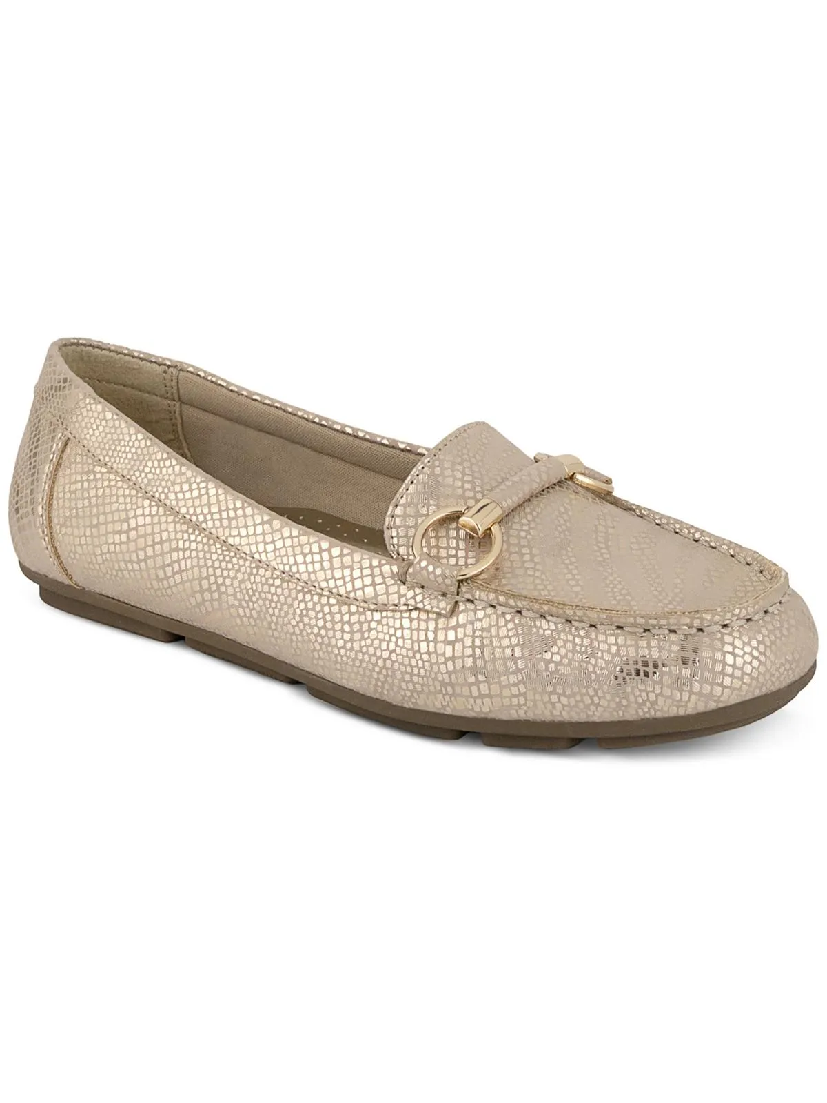 Kenleigh Womens Patent Slip-On Moccasins