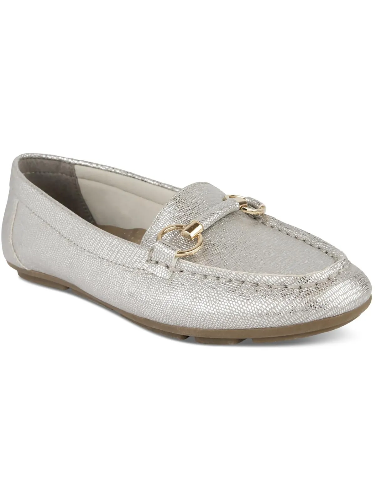 Kenleigh Womens Patent Slip-On Moccasins