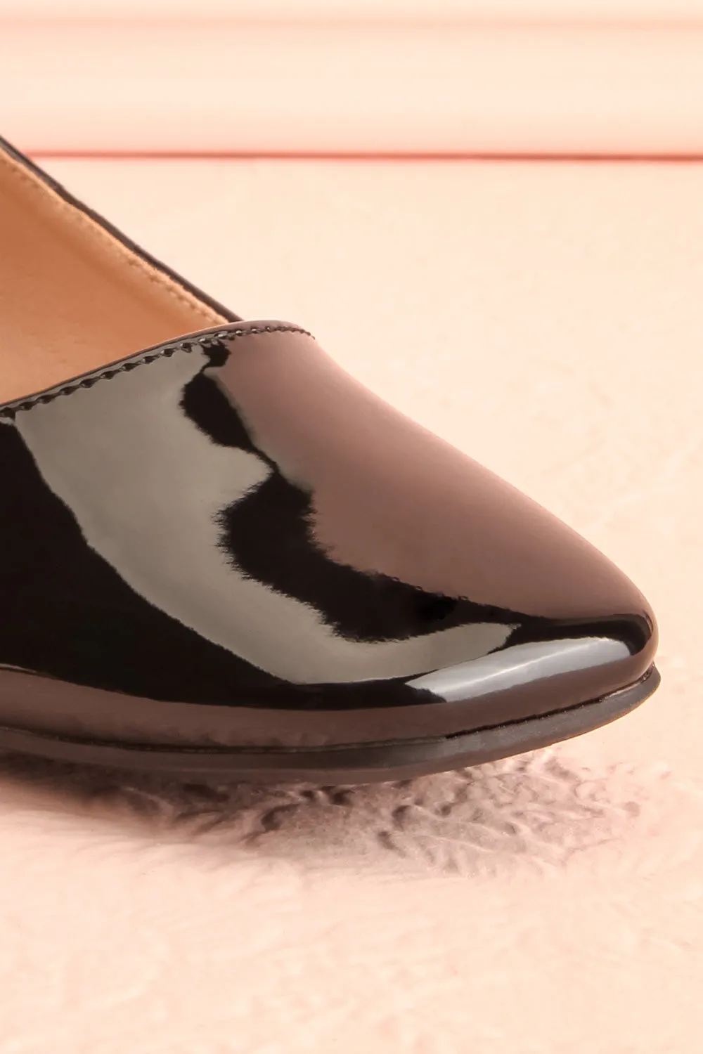 Kerati Black | Square Toe Mary Jane Heels