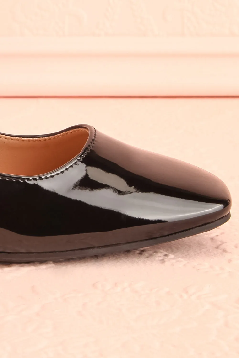 Kerati Black | Square Toe Mary Jane Heels