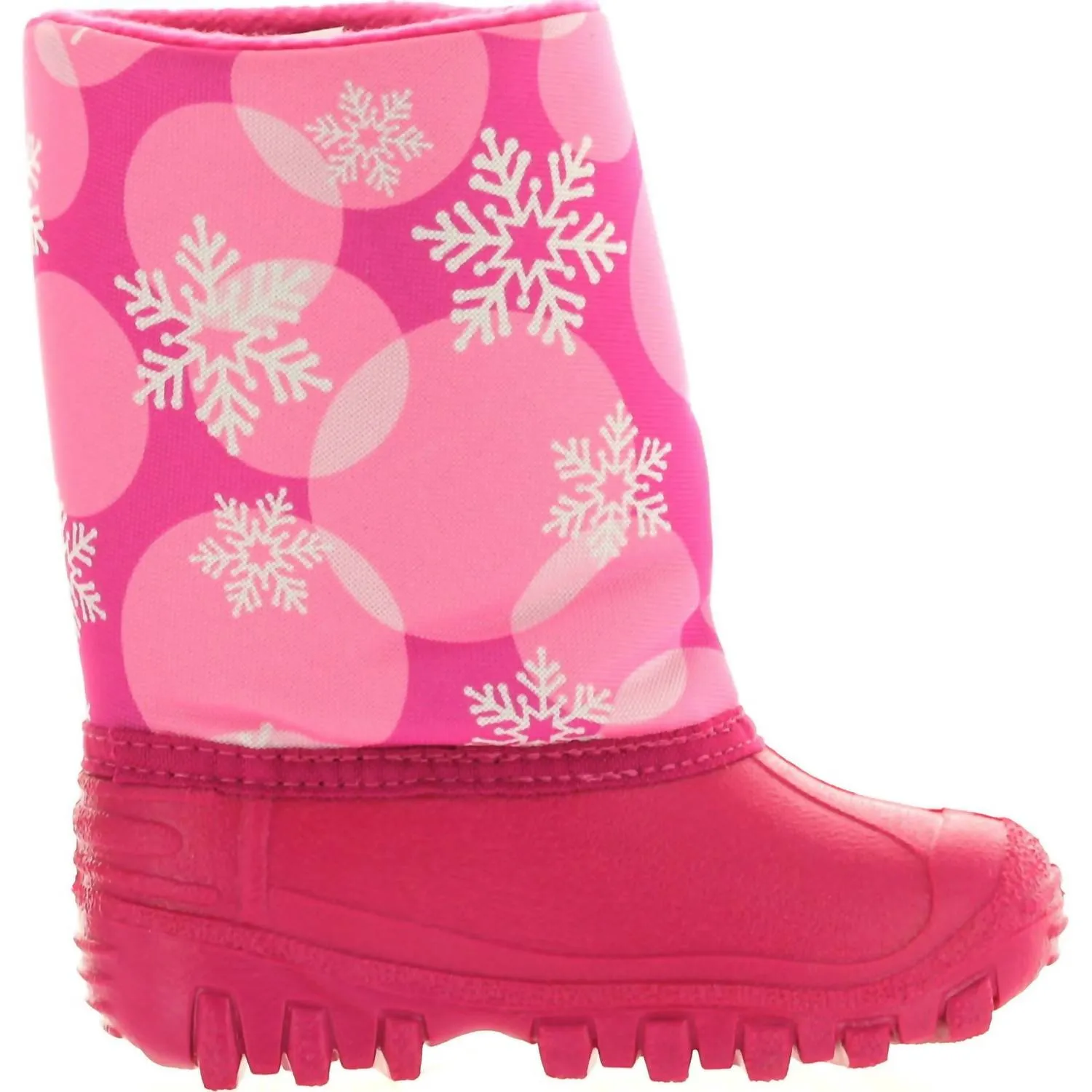 Kid's Teddy Snowflake Boots In Pink