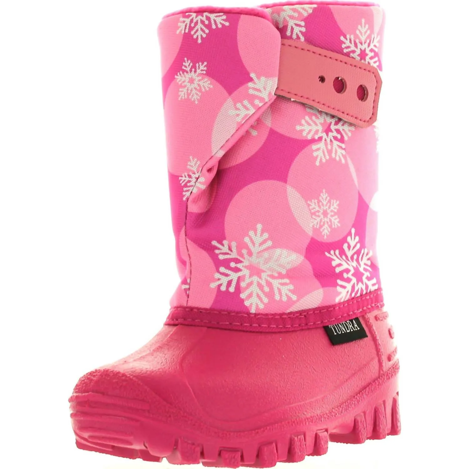 Kid's Teddy Snowflake Boots In Pink