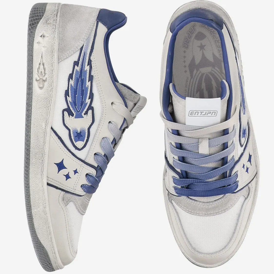 Leather And Mesh Rocket Sneakers