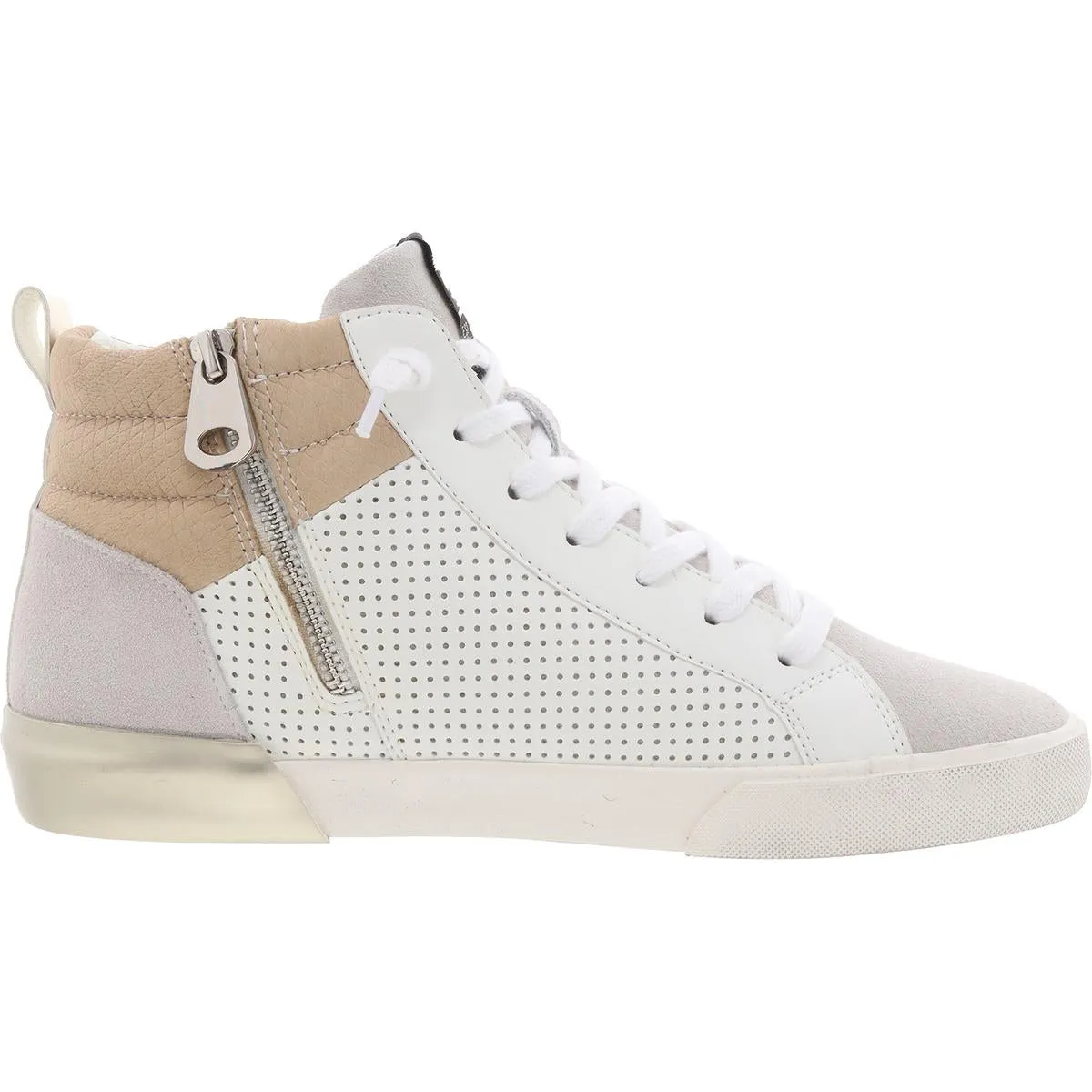 LESTER 11 Womens Mixed Media Leather Casual And Fashion Sneakers