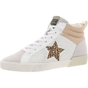LESTER 11 Womens Mixed Media Leather Casual And Fashion Sneakers