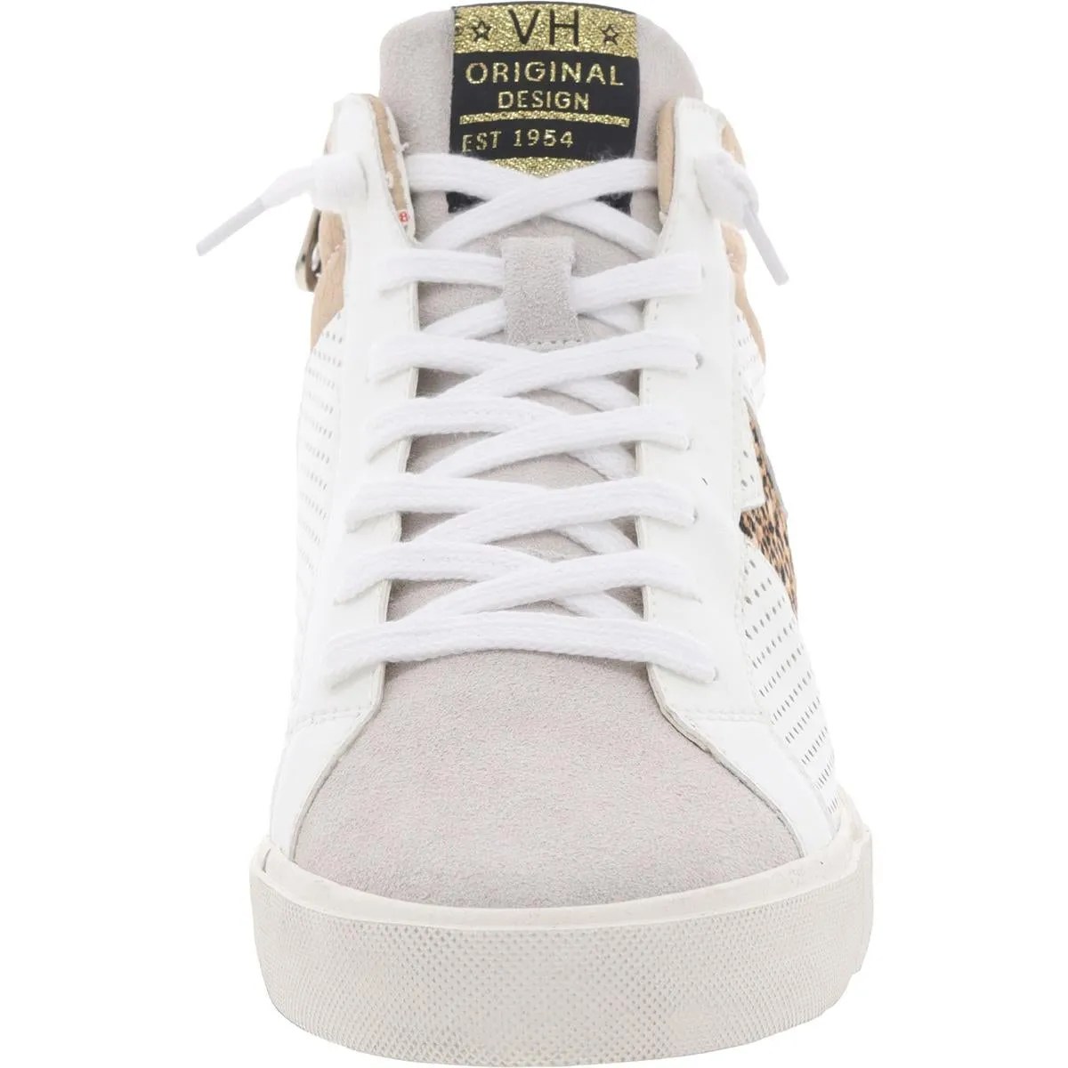 LESTER 11 Womens Mixed Media Leather Casual And Fashion Sneakers