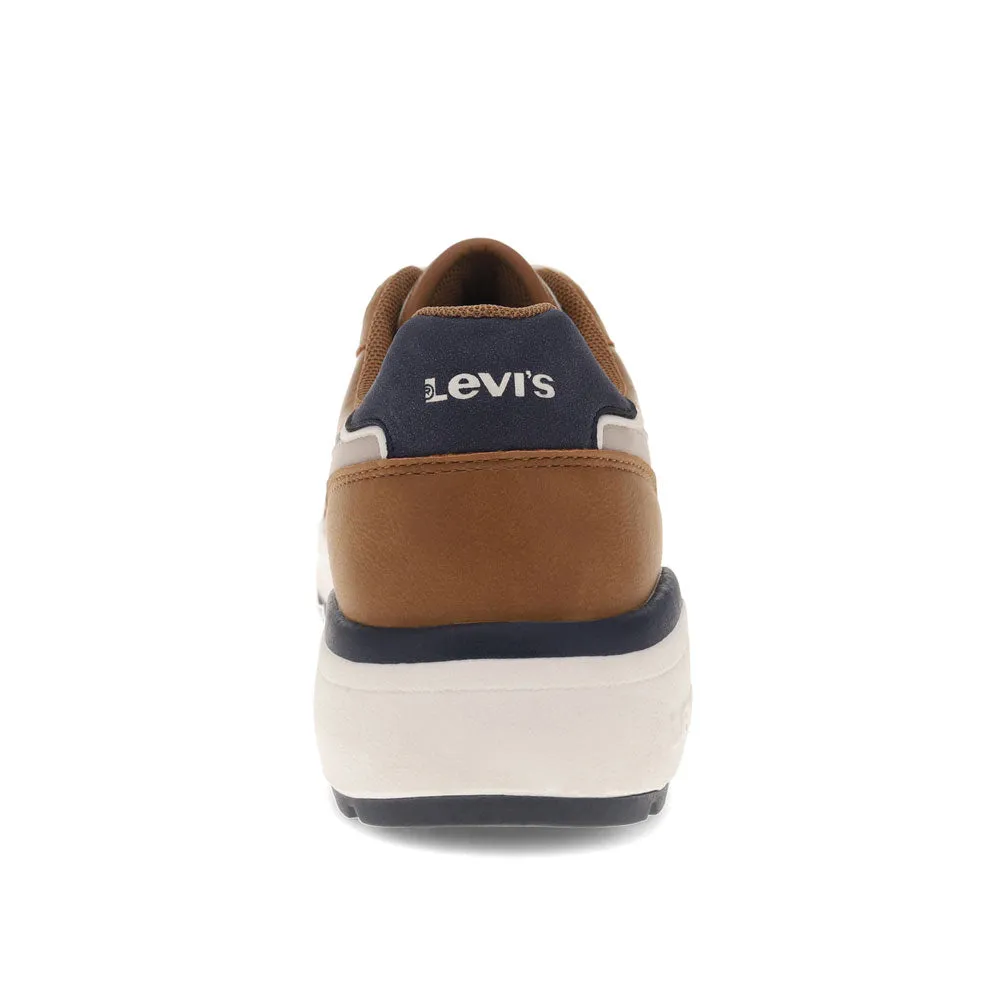 Levi's Mens Dash Synthetic Leather Casual Lace Up Sneaker Shoe