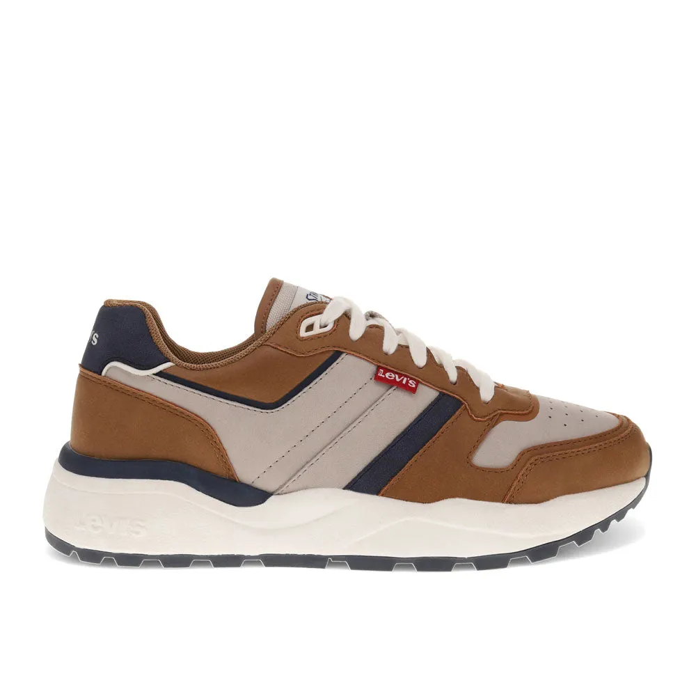 Levi's Mens Dash Synthetic Leather Casual Lace Up Sneaker Shoe