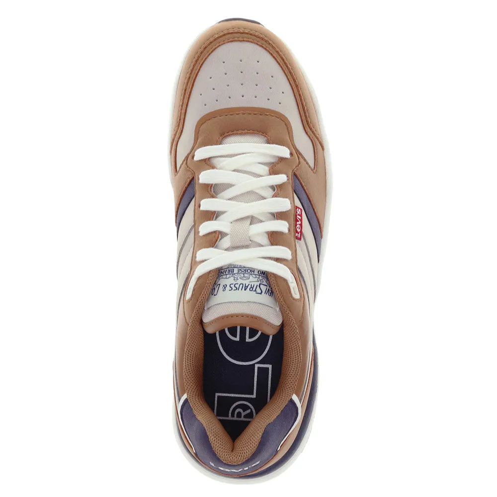 Levi's Mens Dash Synthetic Leather Casual Lace Up Sneaker Shoe