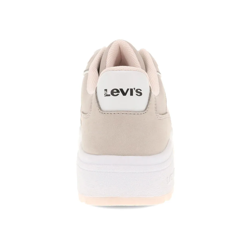 Levi's Womens Skye Synthetic Leather Casual Lace Up Sneaker Shoe