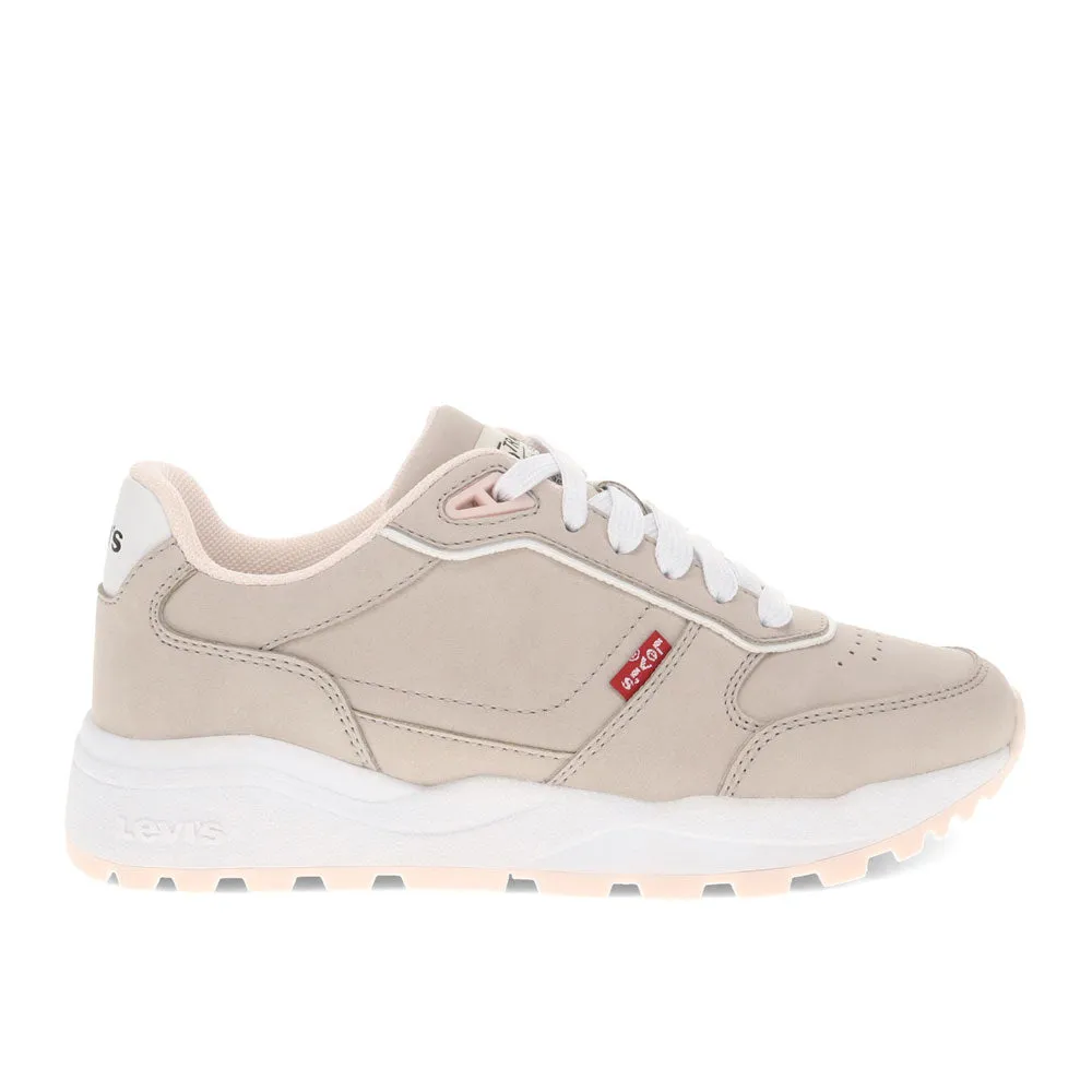 Levi's Womens Skye Synthetic Leather Casual Lace Up Sneaker Shoe