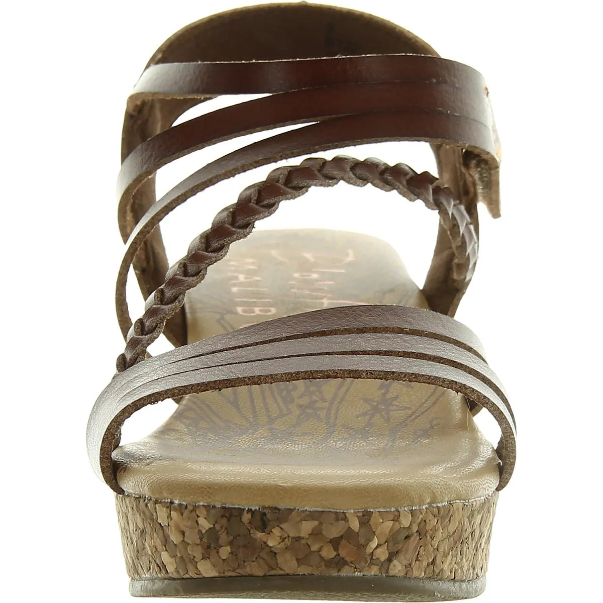 Liddie Girls Faux Leather Little Kid Wedge Sandals