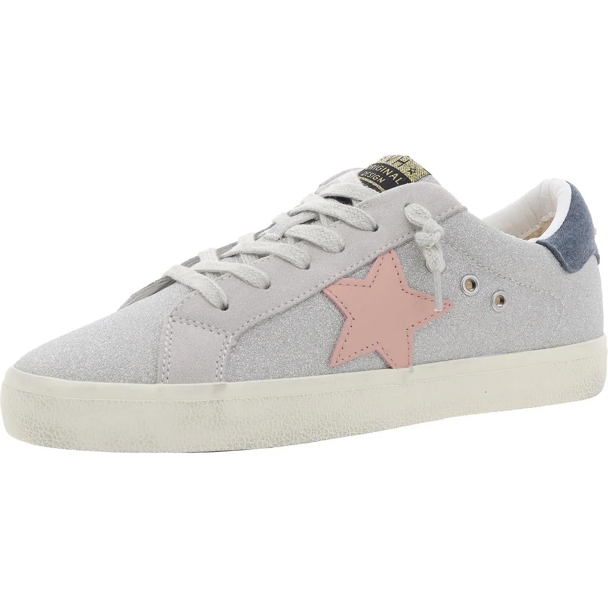 LIORA Womens Glitter Man Made Casual And Fashion Sneakers