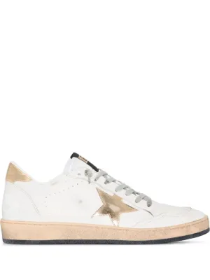 Low-Top Sneakers With Distressed Finish