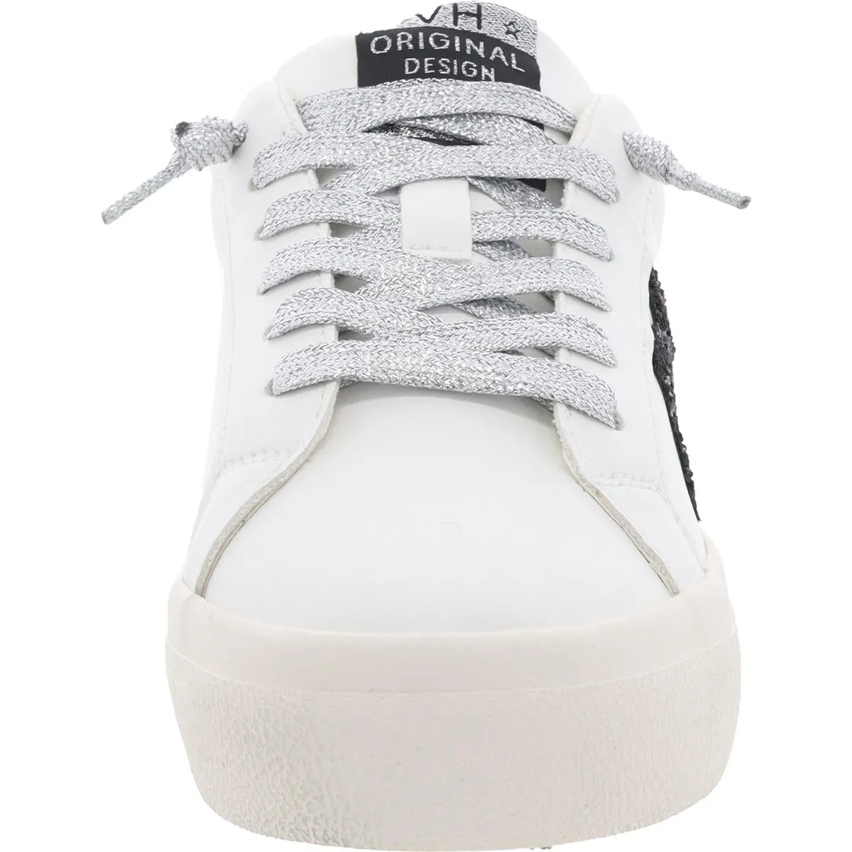 LUCY Womens Cushioned Footbed Leather Casual And Fashion Sneakers