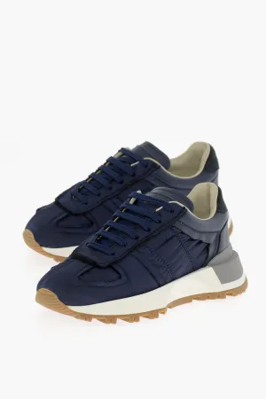 Maison Margiela Mm22 Lace-Up Sneakers With Fringed Detail