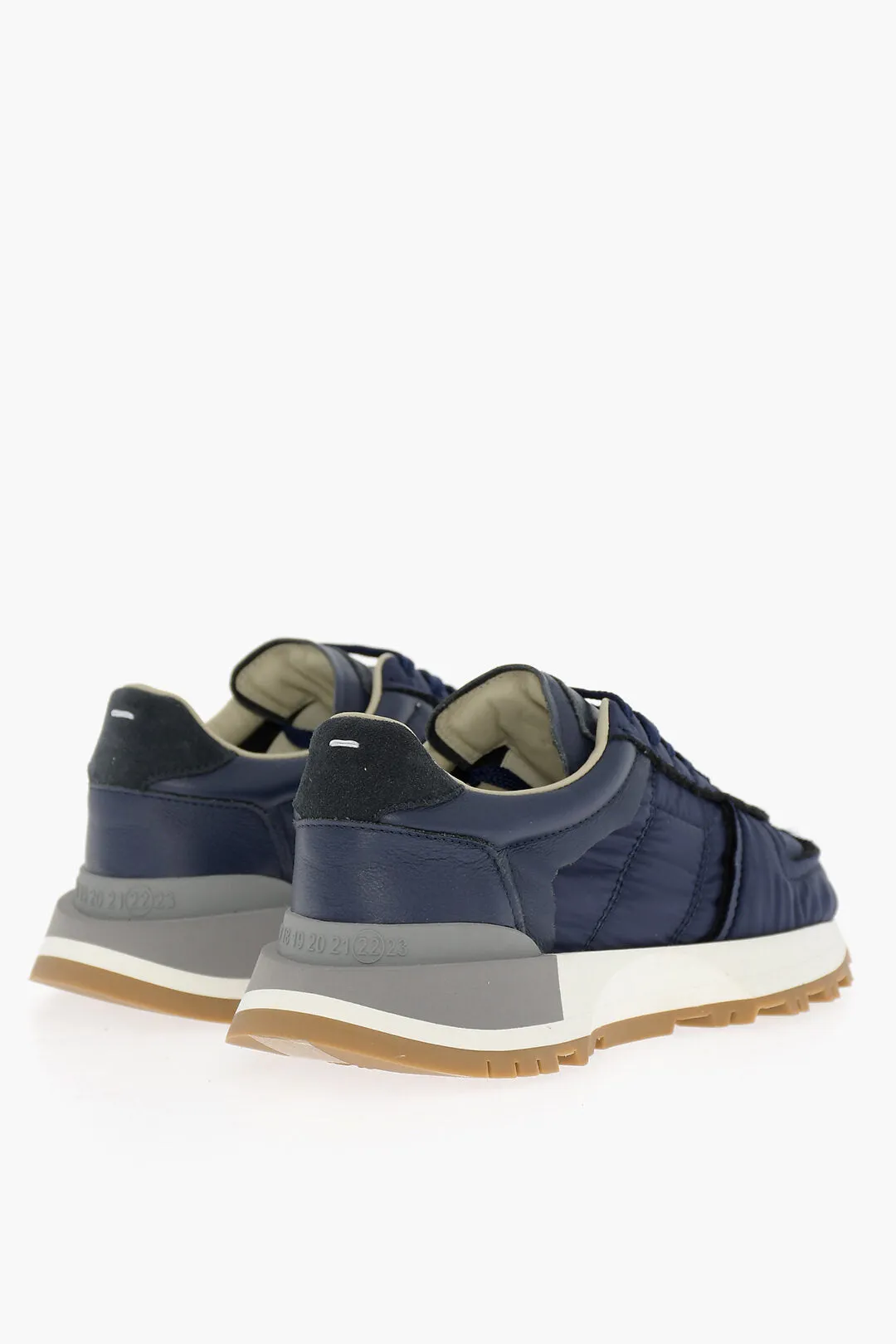 Maison Margiela Mm22 Lace-Up Sneakers With Fringed Detail