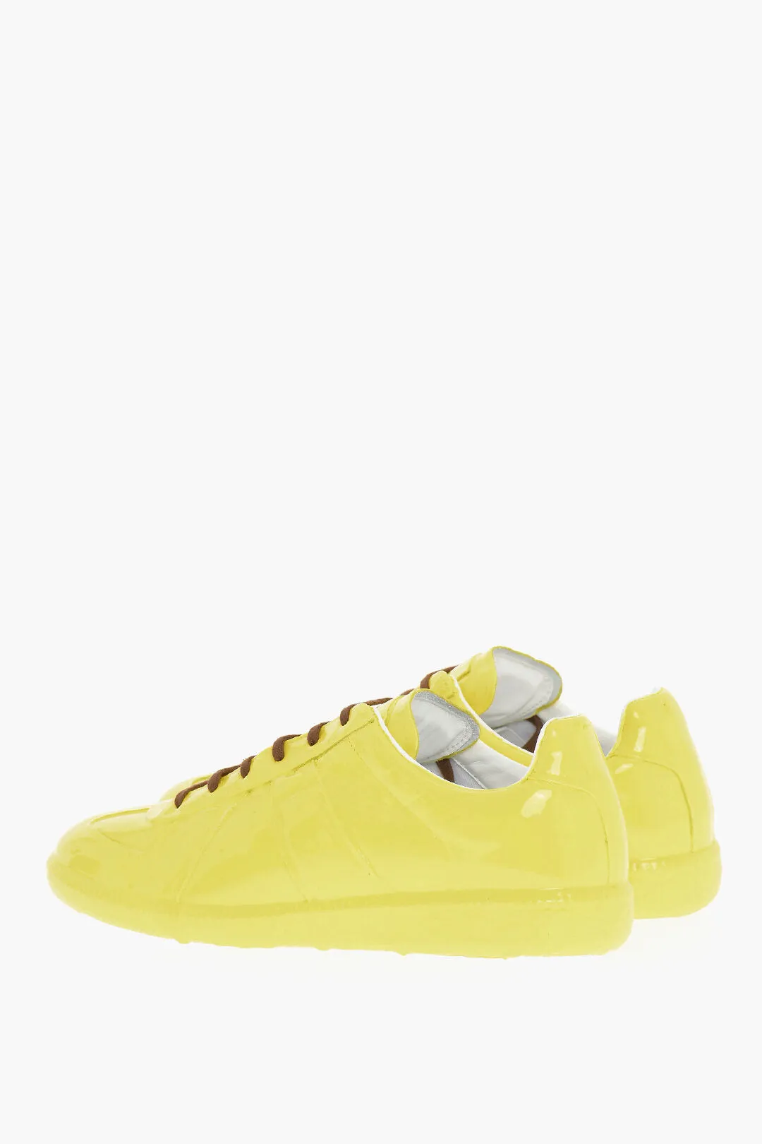Maison Margiela Mm22 Patent Leather Low Top Sneakers