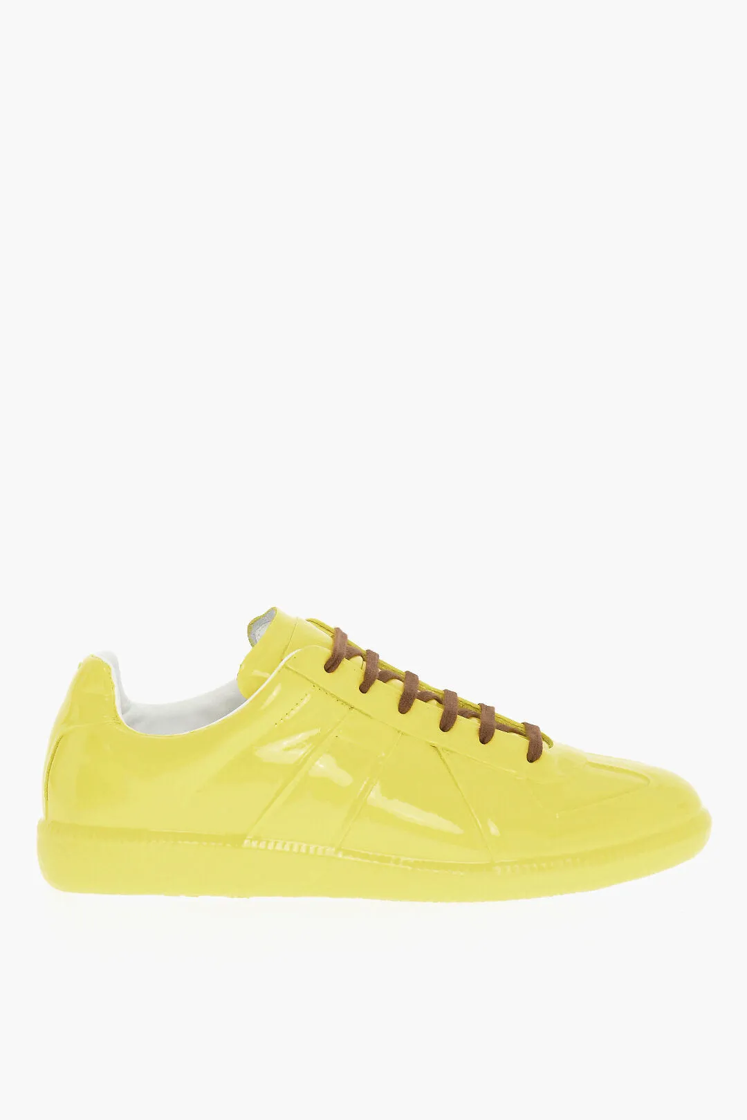 Maison Margiela Mm22 Patent Leather Low Top Sneakers