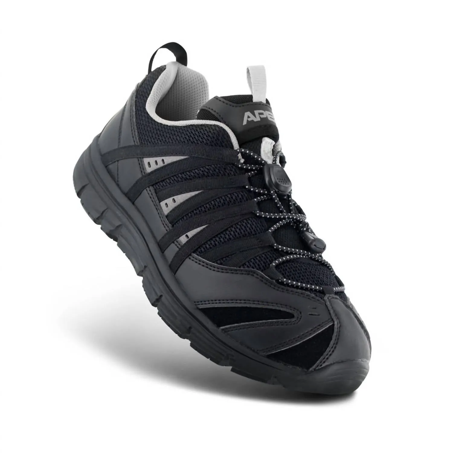 Men's Athletic Bungee Active Shoe - Extra Wide Width In Black