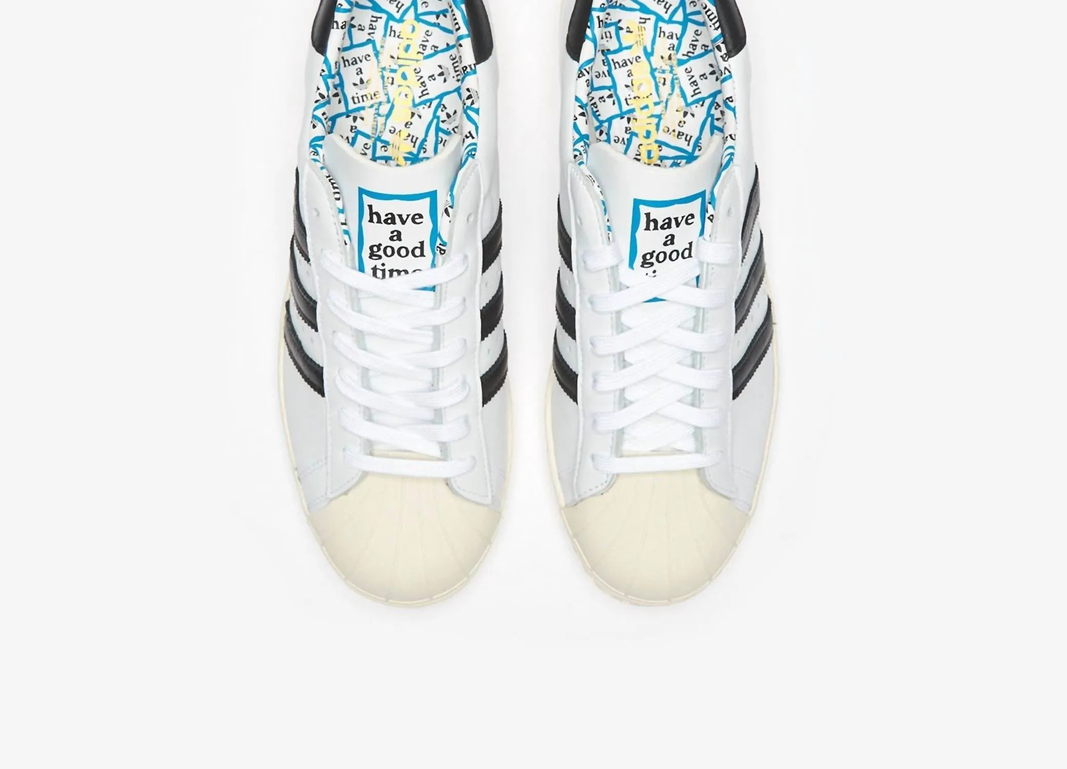 Men's Superstar 80S X Have A Good Time Shoes In Footwear White / Core Black / Chalk White