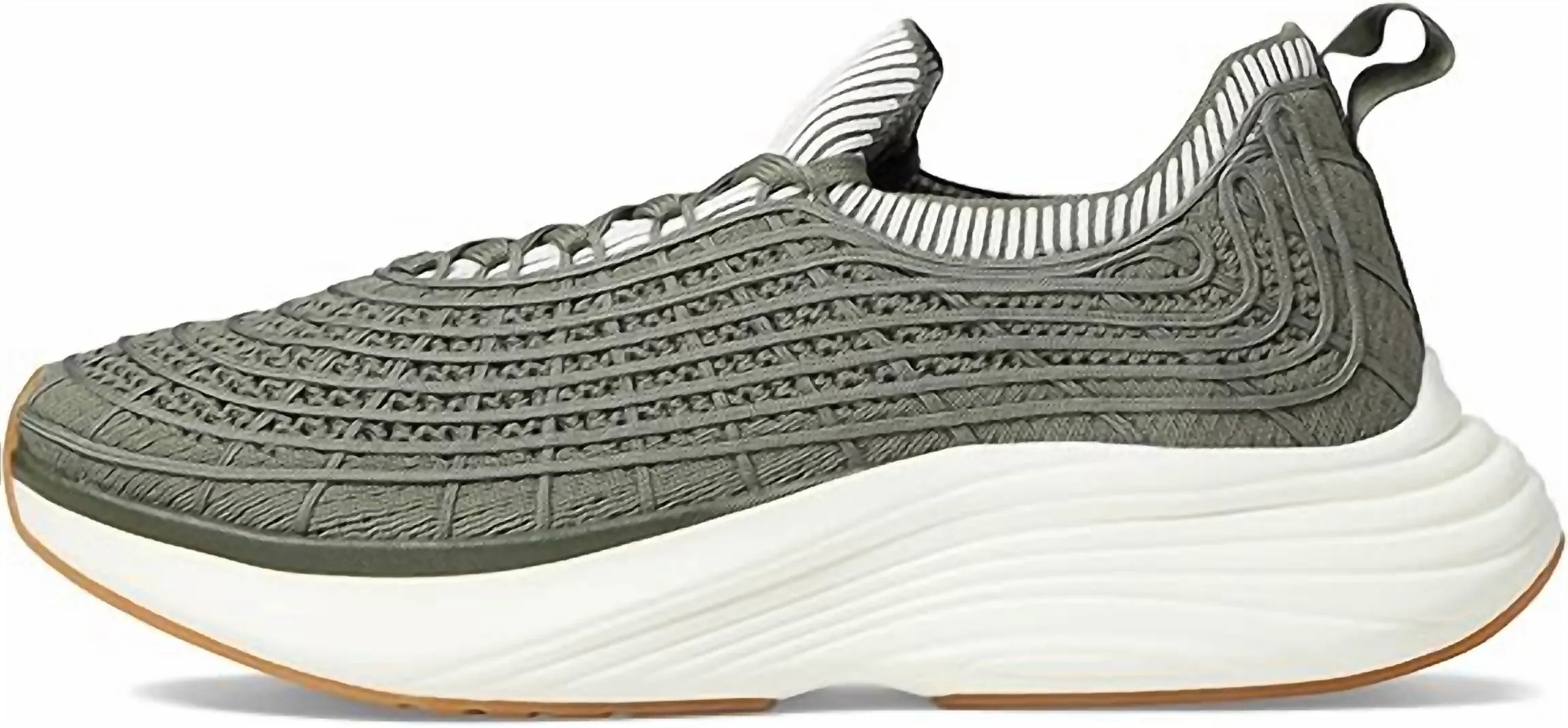 Men's Techloom Zipline Fatigue Sneakers In Fatigue/ivory, Green