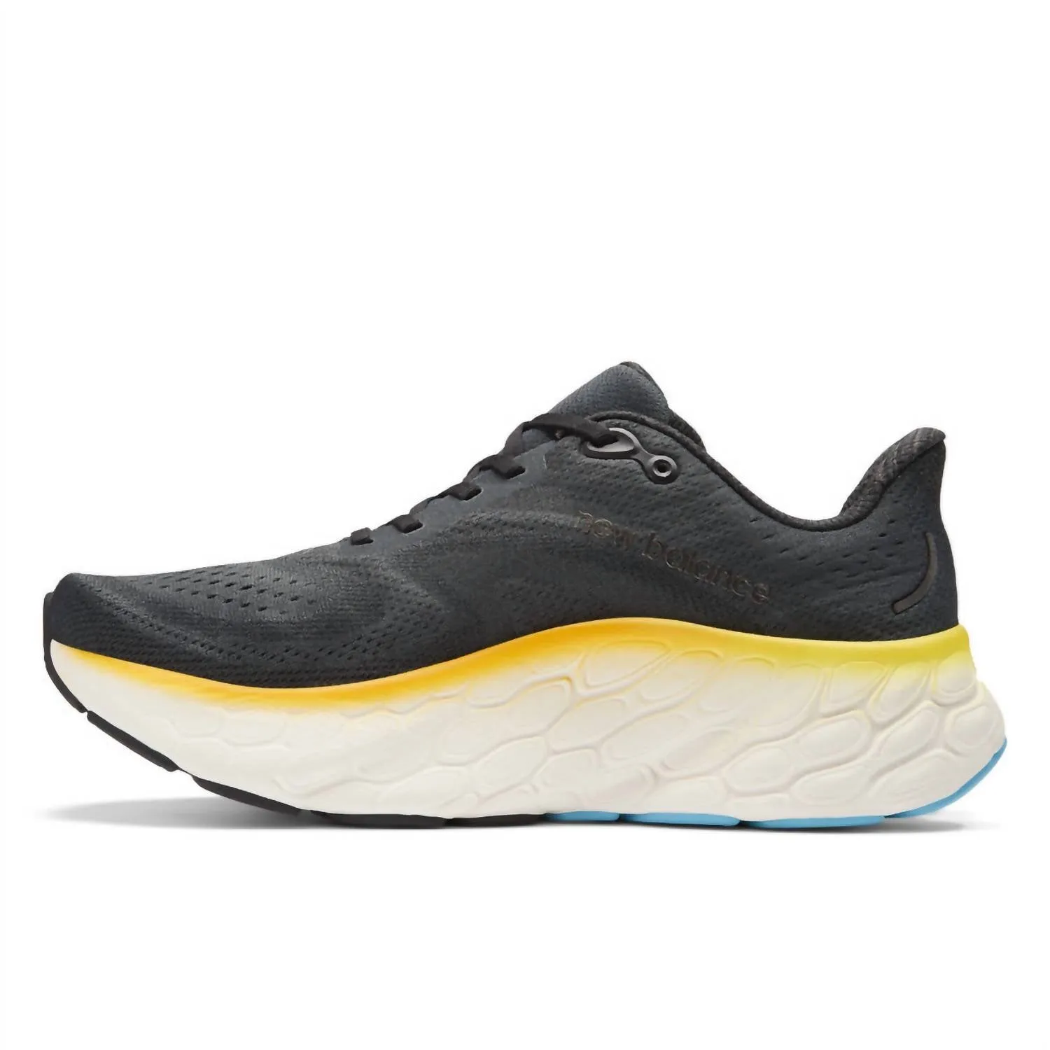 Men's X More V4 Sneakers In Black With Coastal Blue And Ginger Lemon