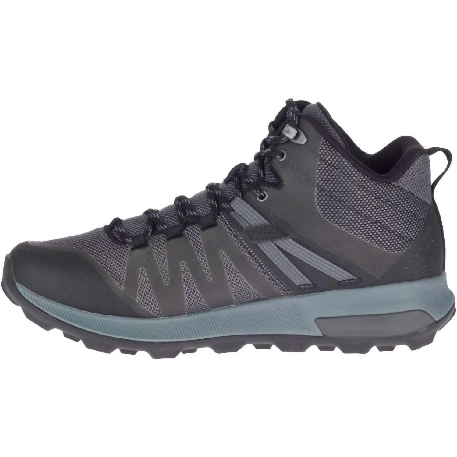 Men's Zion Fst Mid Waterproof Hiking Boots In Black/rock