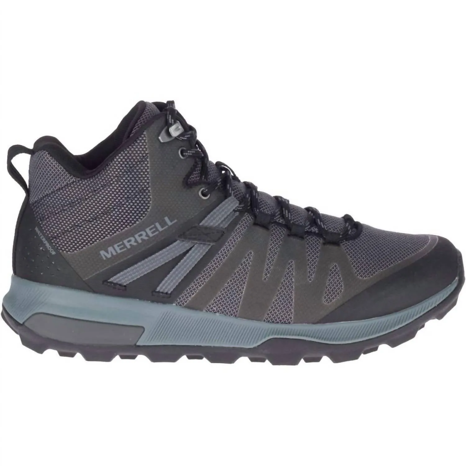 Men's Zion Fst Mid Waterproof Hiking Boots In Black/rock