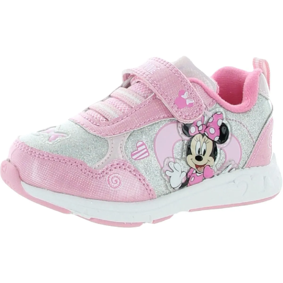 Minnie Mouse Girls Iridescent Man Made Light-Up Shoes