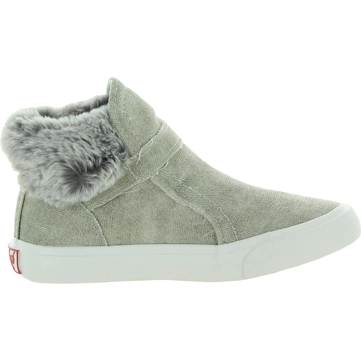 Mint Girls Canvas Faux Fur Sneakers