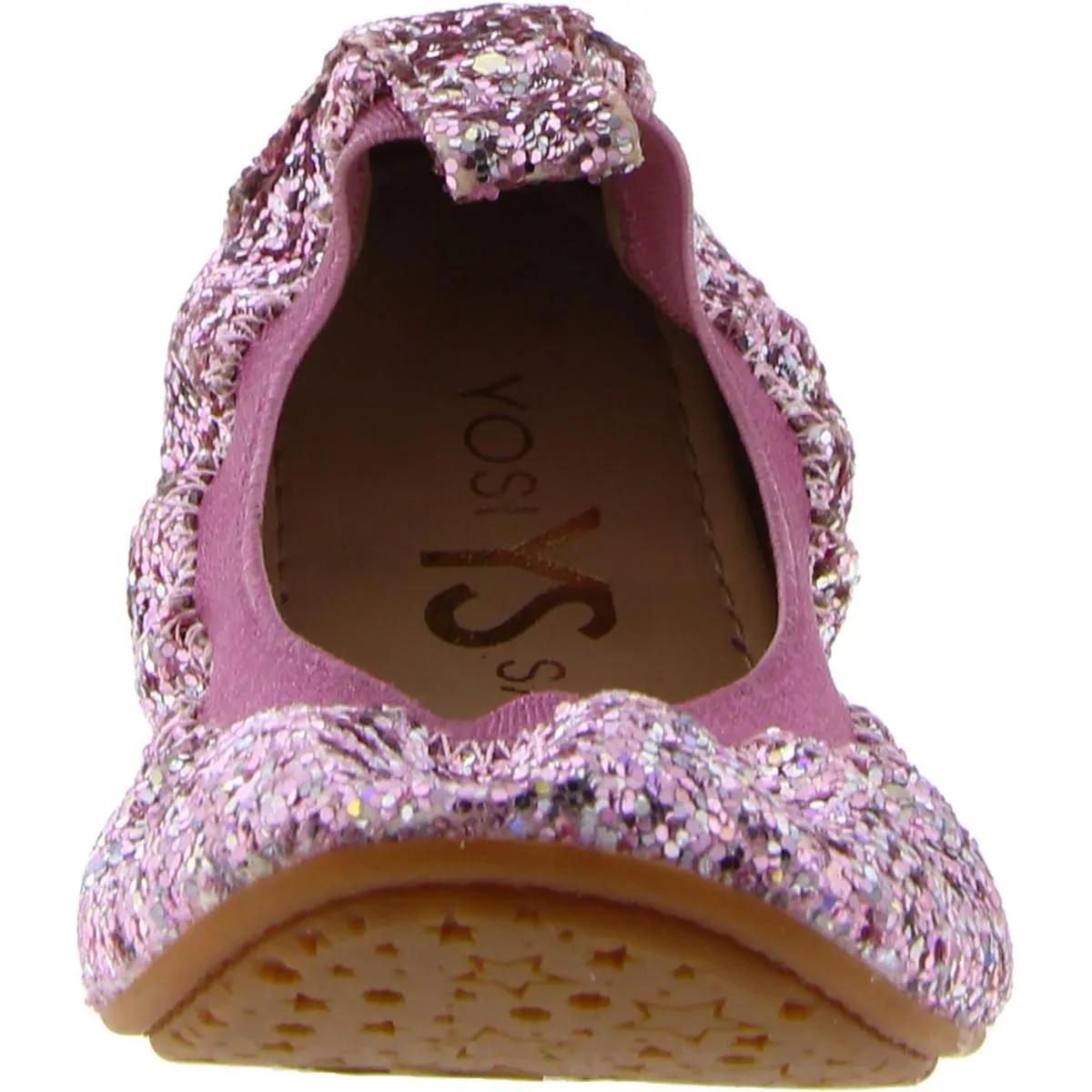 Miss Samara Girls Toddler Glitter Ballet Flats