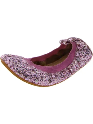 Miss Samara Girls Toddler Glitter Ballet Flats