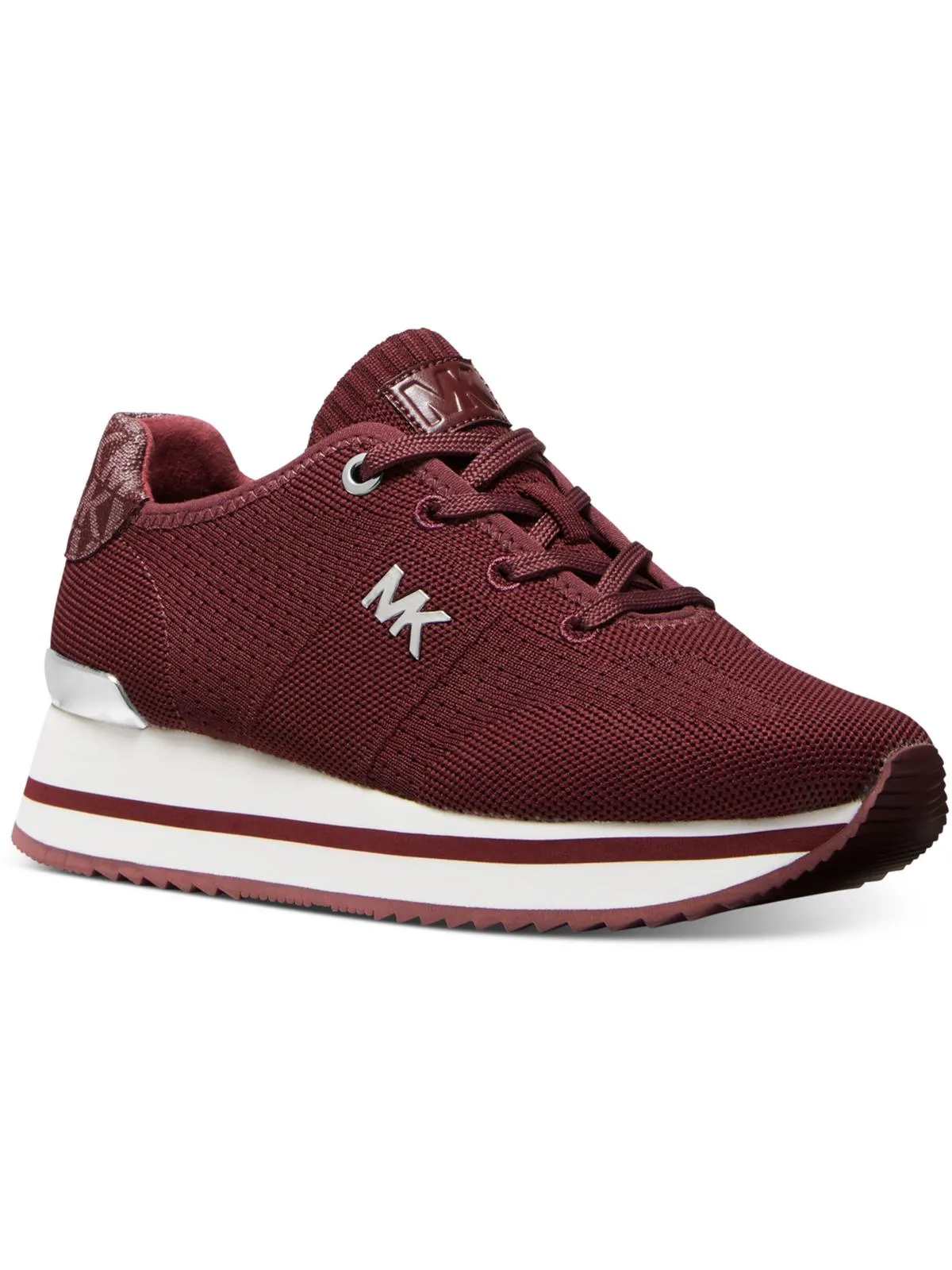 MONIQUE Womens Wedge Lace Up Casual and Fashion Sneakers