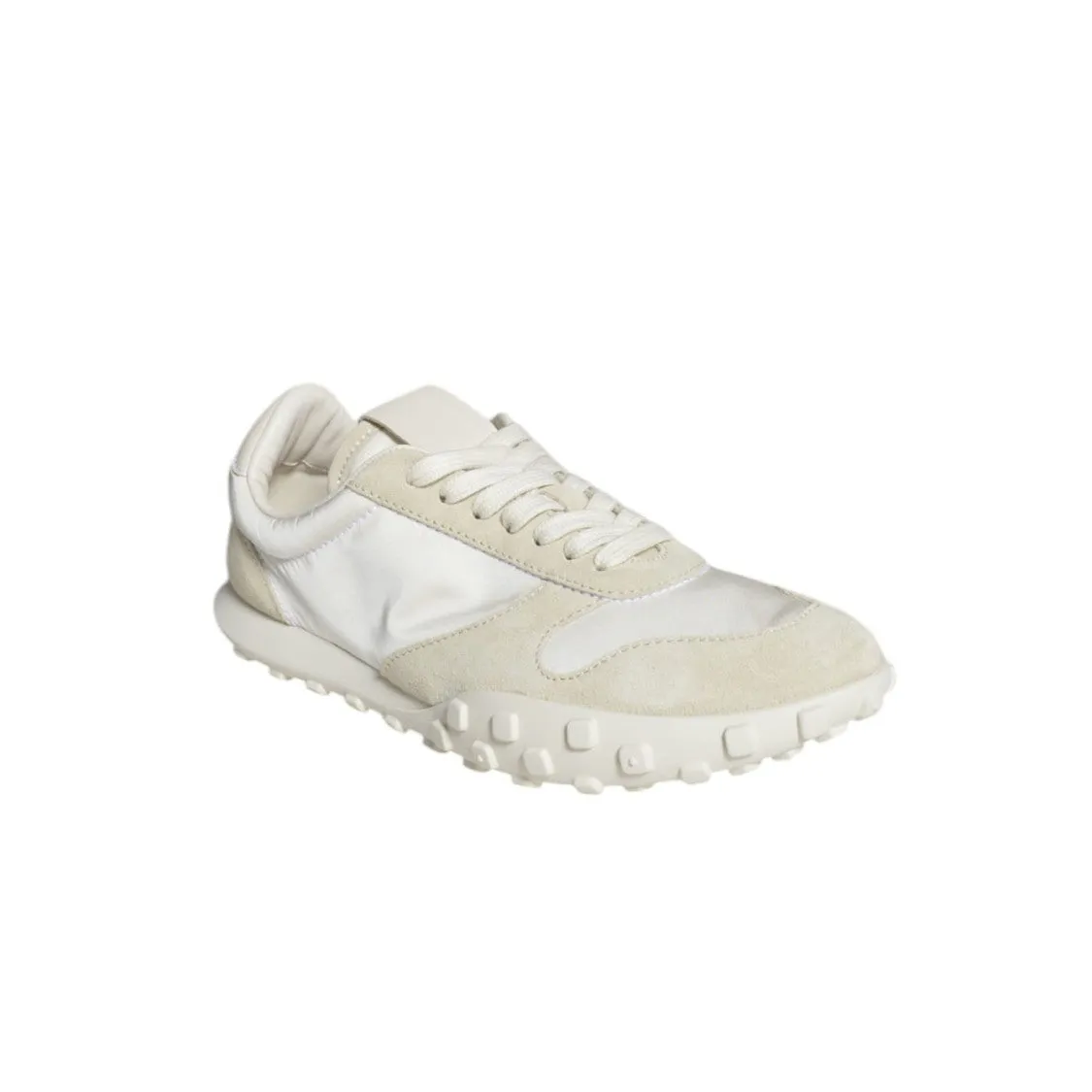 Moon Sneakers In Nylon And Suede Cream