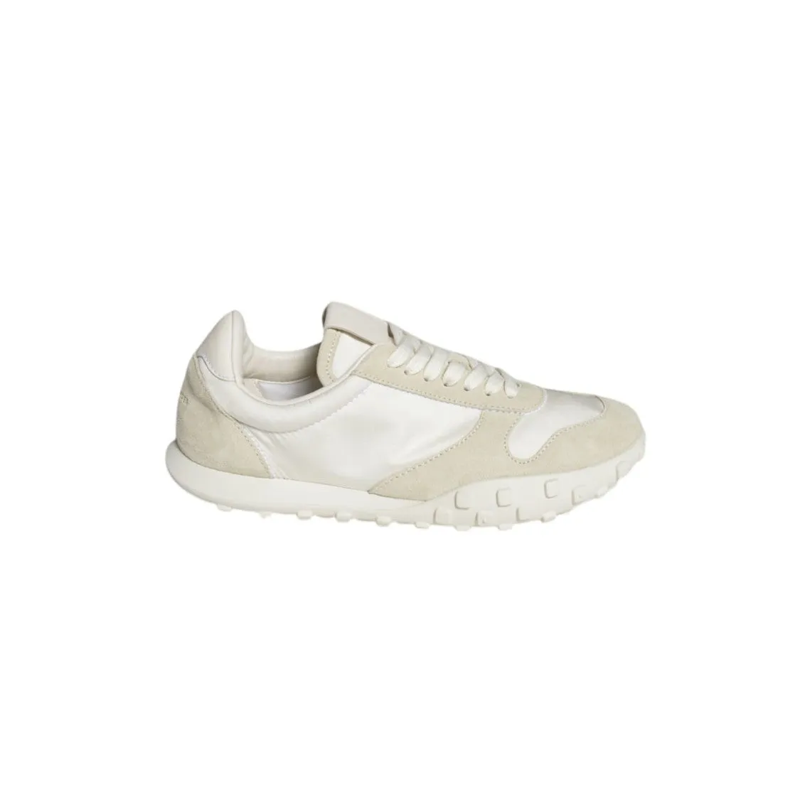 Moon Sneakers In Nylon And Suede Cream