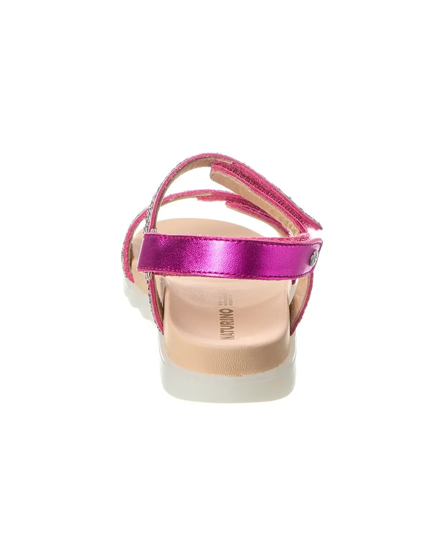 Naturino Jemes Glitter & Leather Sandal