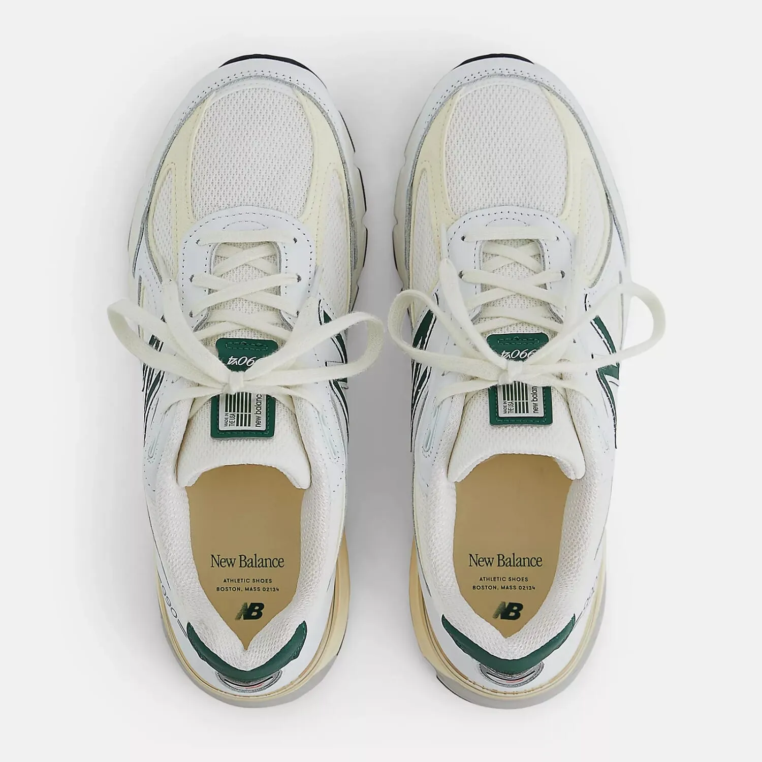 New Balance 990 V4 Calcium/Forest Green  U990TC4 Men's