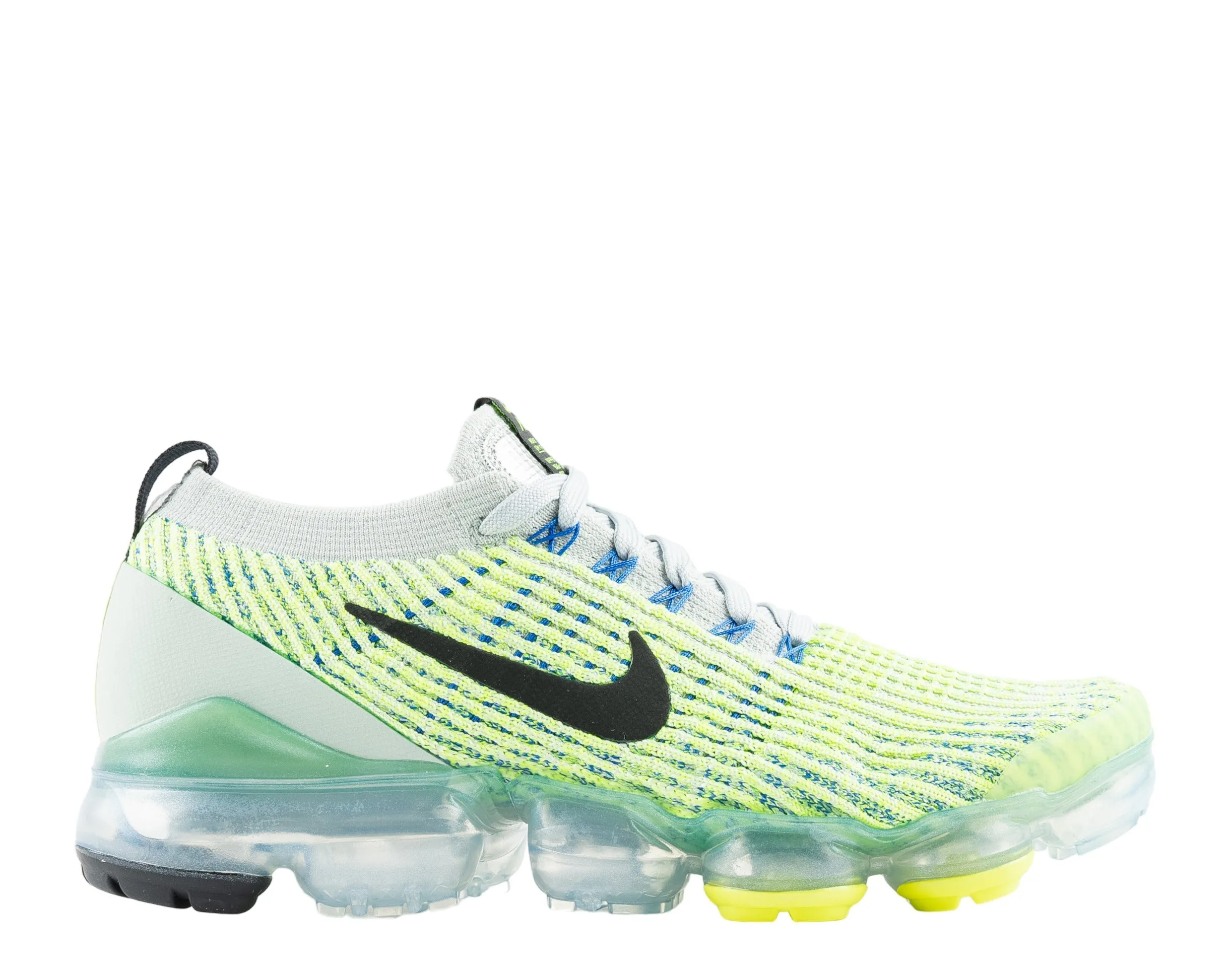 Nike Air Max Vapormax Flyknit 3 Silver/Black-Volt Men's Running Shoes AJ6900-005