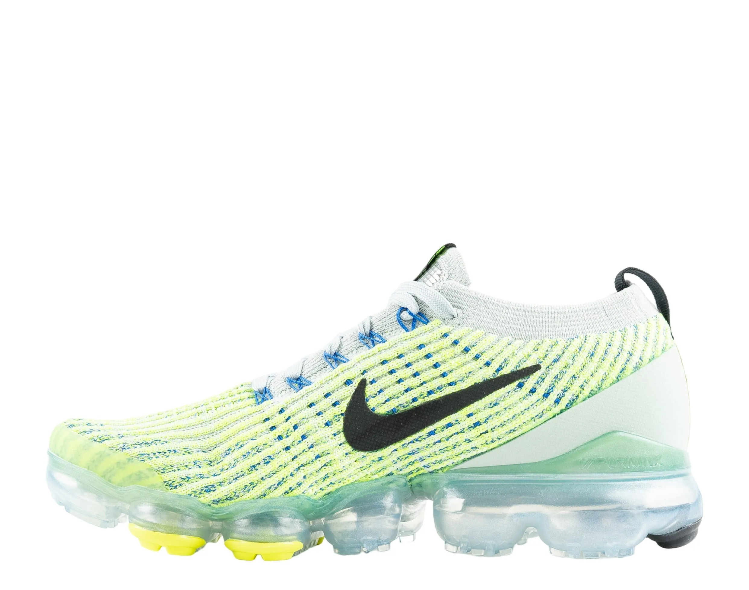 Nike Air Max Vapormax Flyknit 3 Silver/Black-Volt Men's Running Shoes AJ6900-005