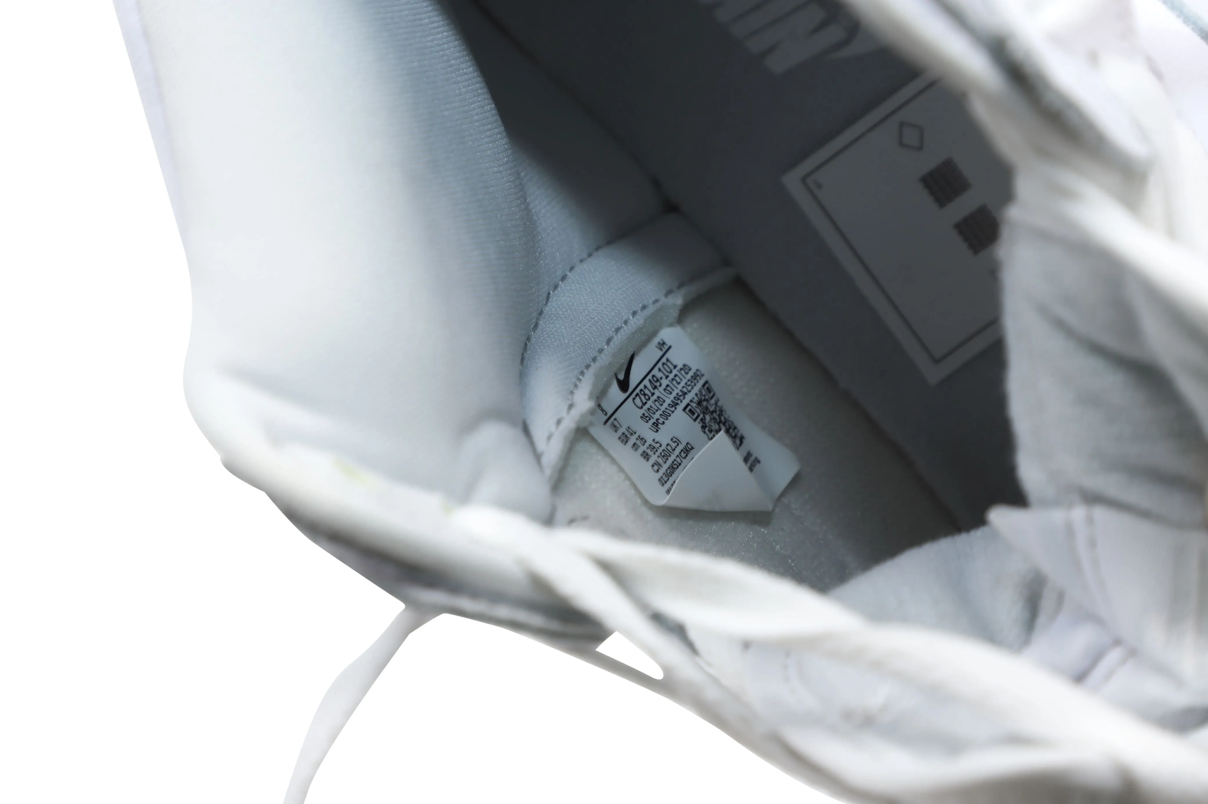 Nike Dunk High Top Sneakers in White Pure Platinum Leather