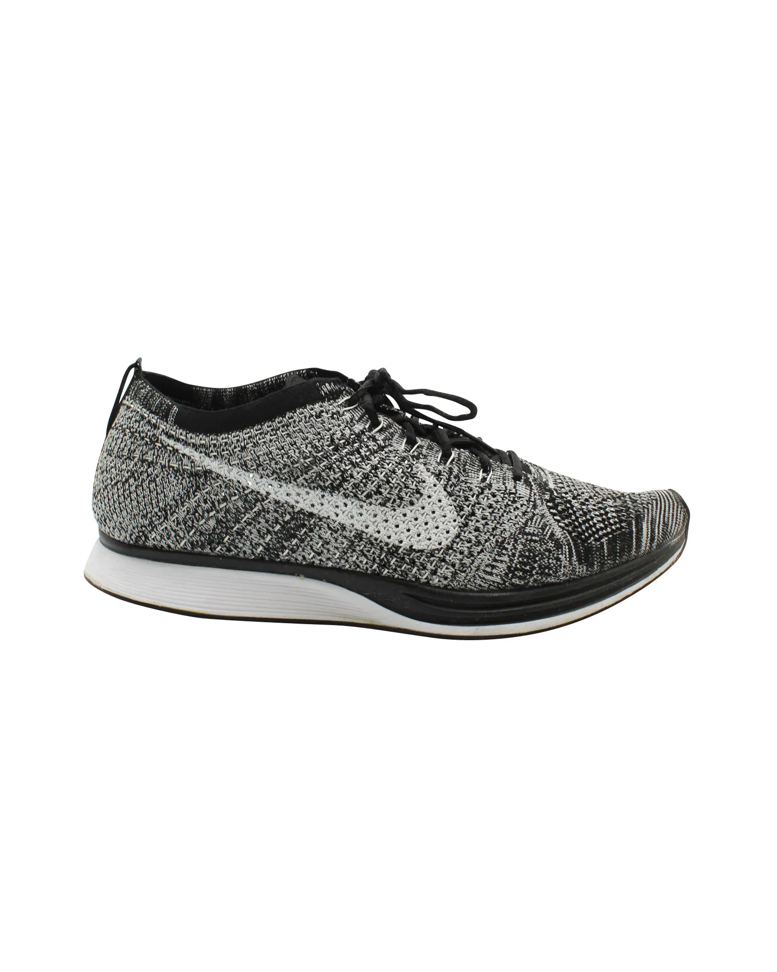 Nike Flyknit Racer Sneaker in Oreo Grey Synthetic